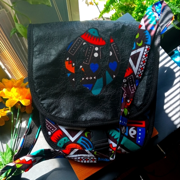 1PC Beautiful African Gye Nyame Crossbody Bag - Picture 6 of 12